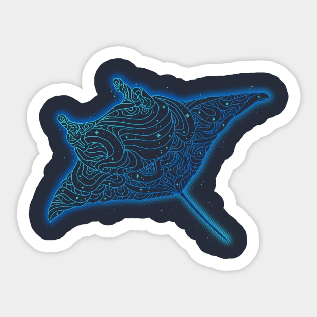 Electric Ray Sticker by qetza